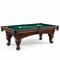 Pool Table Built for Tournament Play, 8 Foot Regulation Size, 1-Inch Slate Bed, Solid Wood Frame
