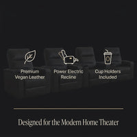 33.1'' Wide Modern Faux Leather Power Reclining Home Theater Individual Seat with Cup Holders (Set of 4) — Results & Stats