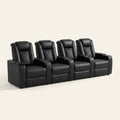 Home Theater Recliners Built for Premium Comfort, Individual Seats, USB Charging, Dual Cup Holders