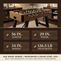 Allendale Collection 56 In. Foosball Table — Results & Stats