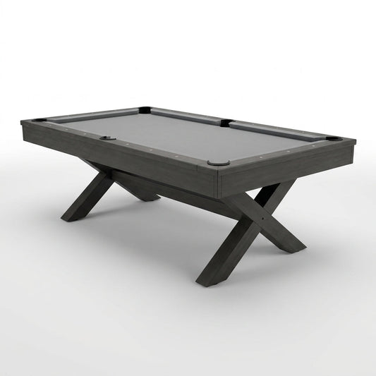 Pool Table Built for Professional Play, 1-Inch Slate Surface, Solid Wood Rails, Premium Wool Felt — Studio Shot