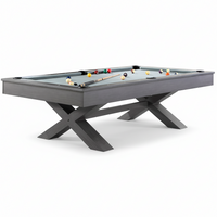 Pool Table Built for Professional Play, 1-Inch Slate Surface, Solid Wood Rails, Premium Wool Felt