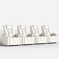 Faux Leather Power Home Theater Recliner